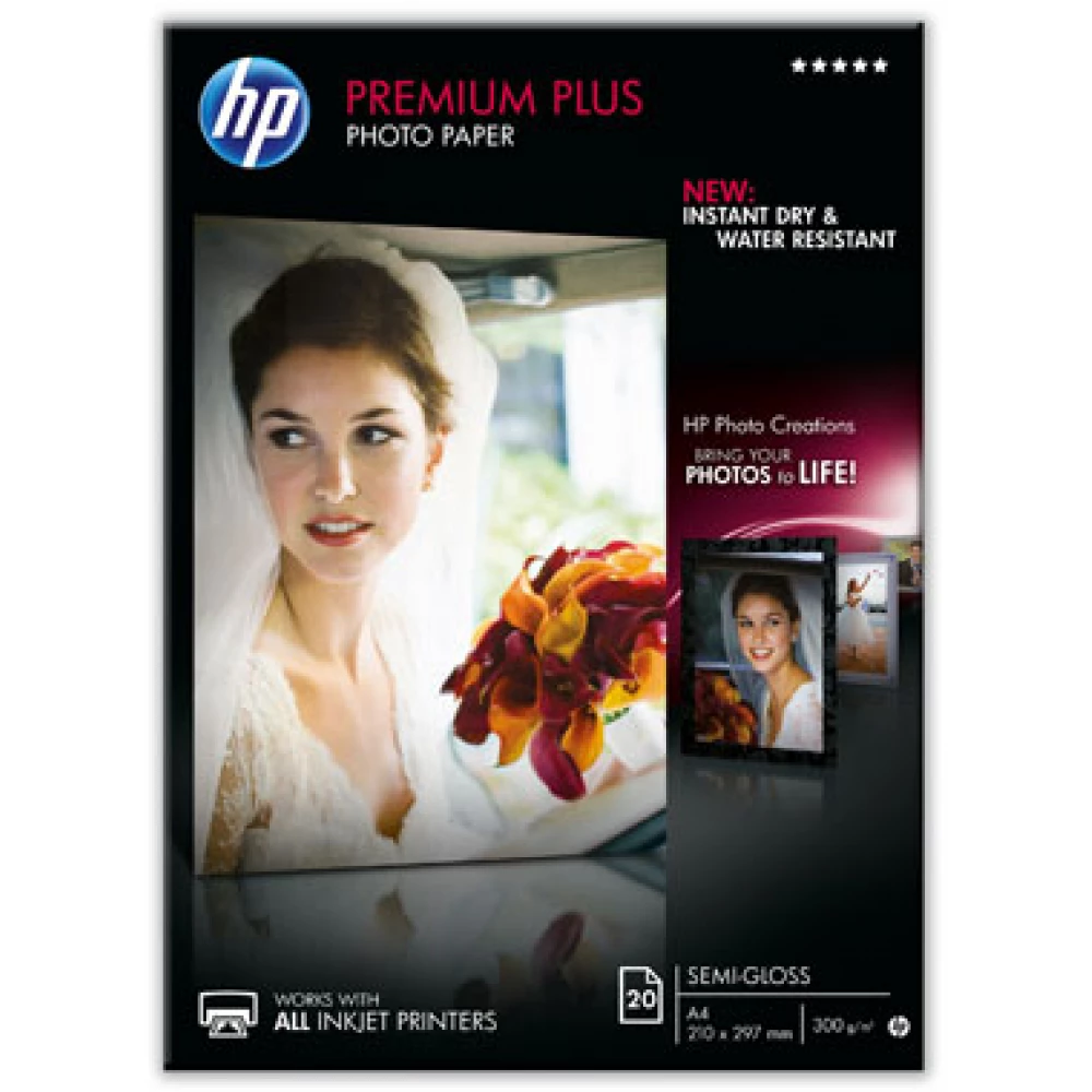 HP Premium Plus fényes fotópapír A4 (20 lap) CR673A