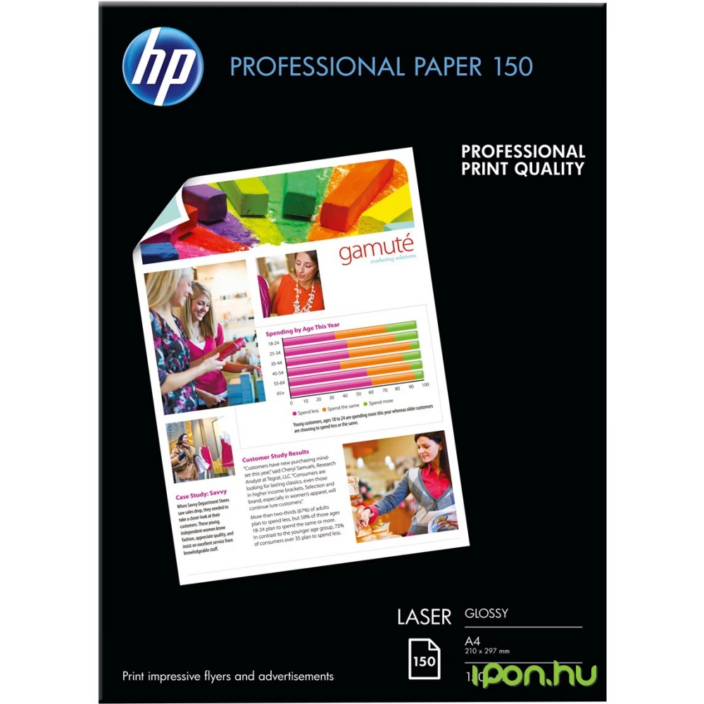 HP Professzionális fényes másolópapír A4 (150 lap) CG965A