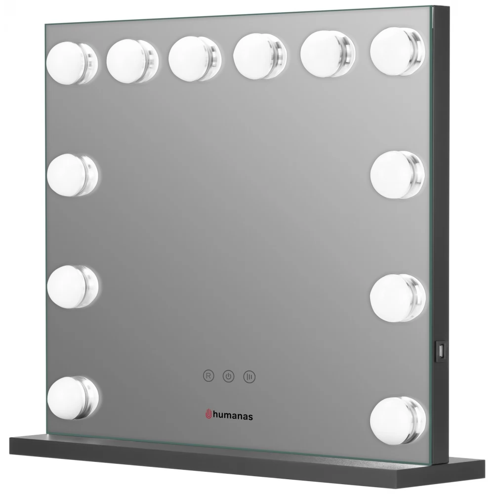Humanas HS-HM02 Led sminktükör fekete