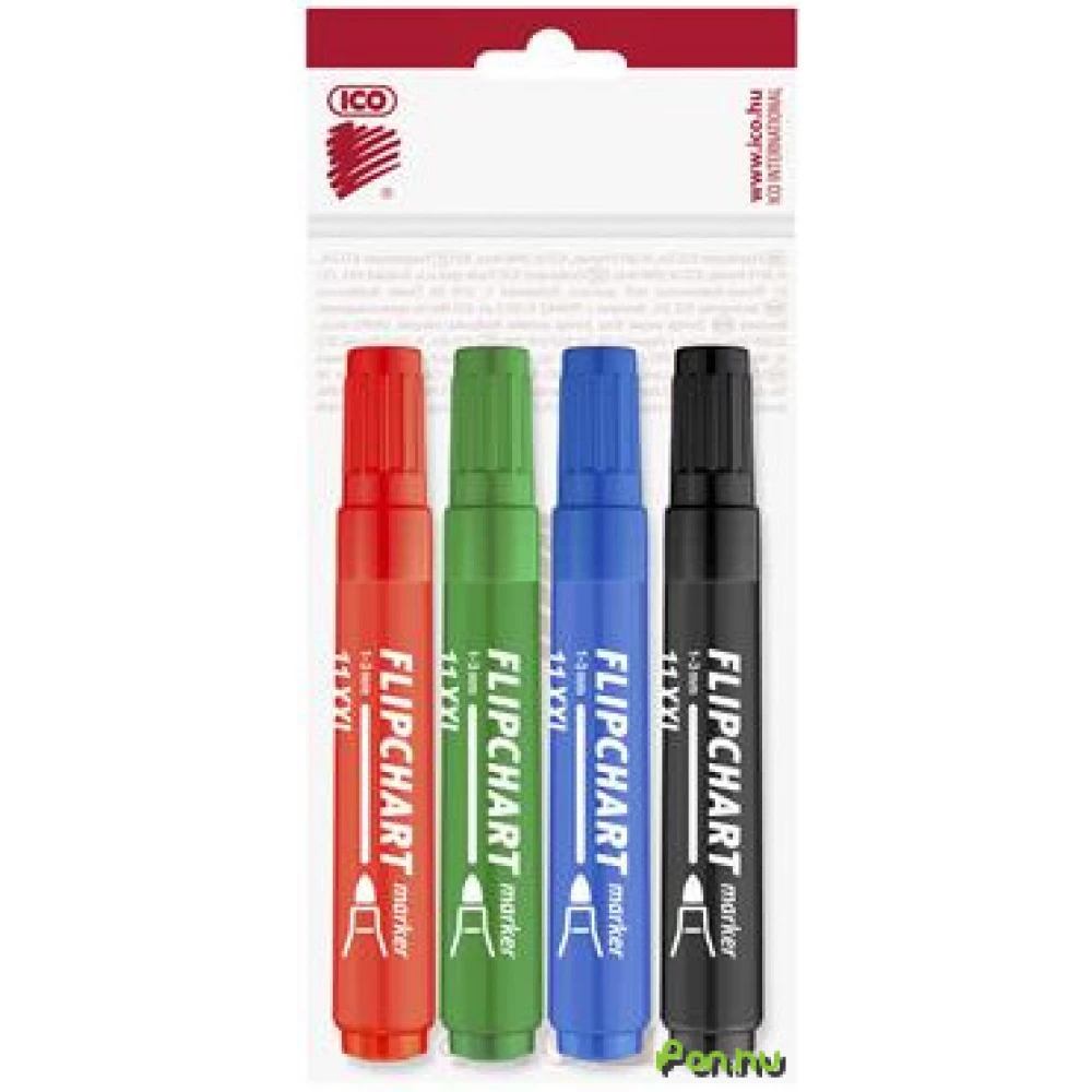 ICO artip 11 xxl flipchart marker 4 darabos készlet