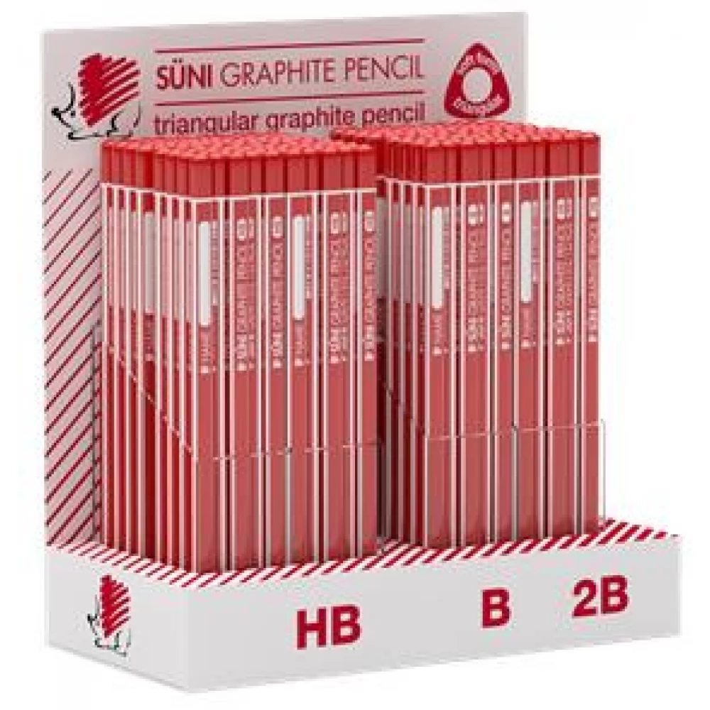 ICO Grafitceruza display háromszögletű HB/B/2B Süni