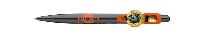 ICO Halloween Golyóstoll 0.8 mm nyomógombos fekete tolltest kék