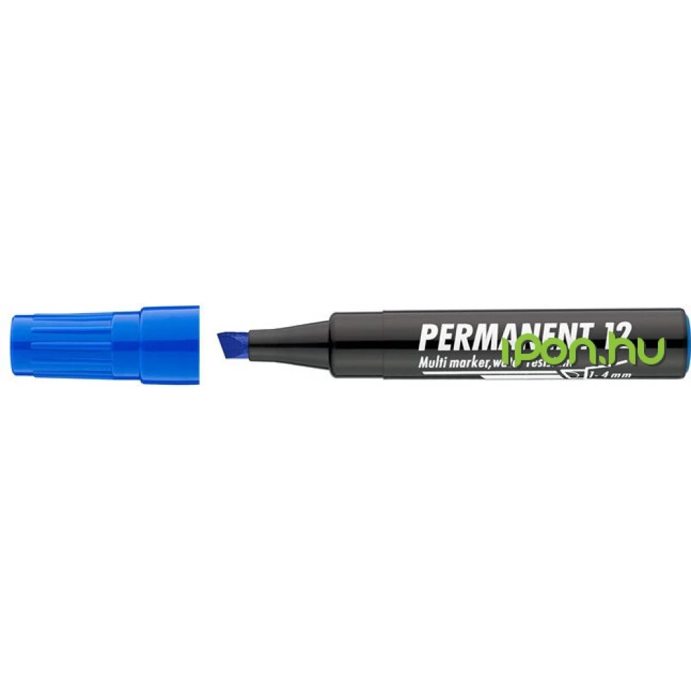 ICO permanent 12 marker kék