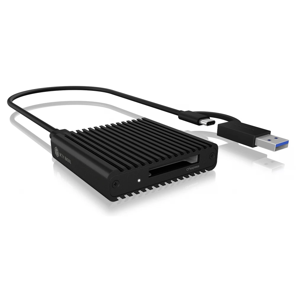 ICY BOX CFexpress card reader with USB 3.2 (Gen 2) Type-C and Type-A interface IB-CR404-C31