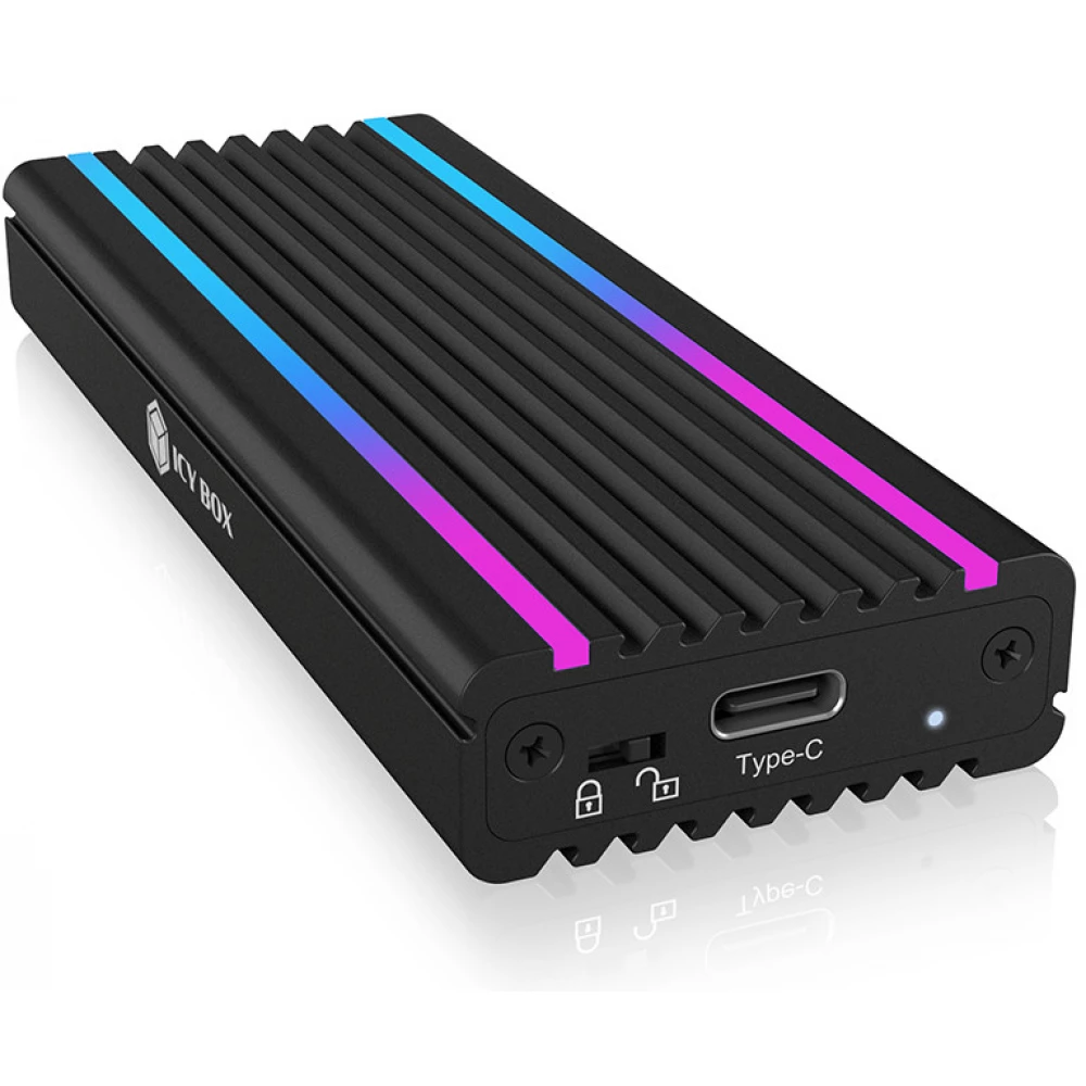 ICY BOX IB-1824ML-C31 M.2 NVMe - USB 3.1 Type-C RGB ház
