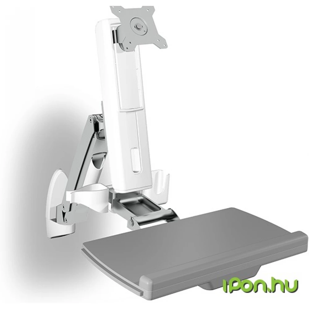 ICY BOX IB-MS600-W - Wall mount for a display size up to 24" (61 cm) with additional mouse and keybord workspace