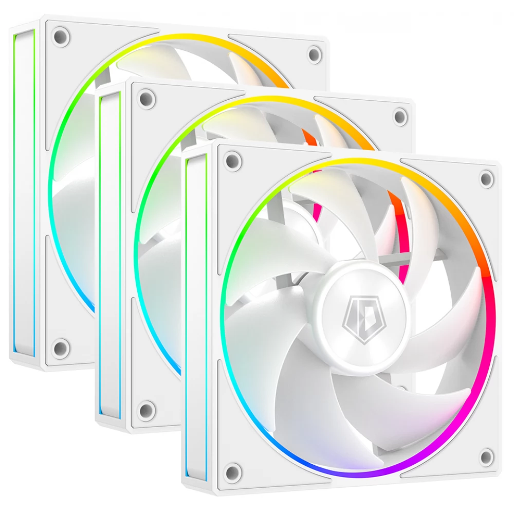 ID-COOLING AF-127-ARGB-W TRIO fehér 3 darabos szett