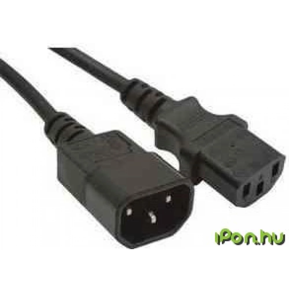 IEC Tápkábel Fekete 1.8m PC-189