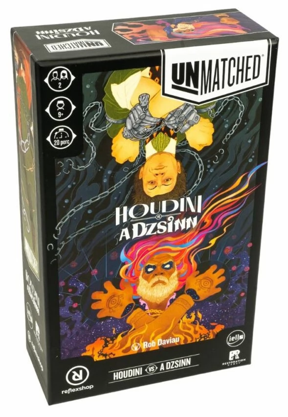 IELLO Unmatched - Houdini vs A dzsinn társasjáték