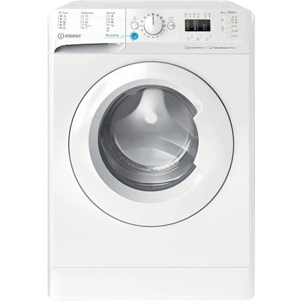 INDESIT BWSA 61294 W EU N Mosógép szabadonálló elöltöltős 6kg fehér