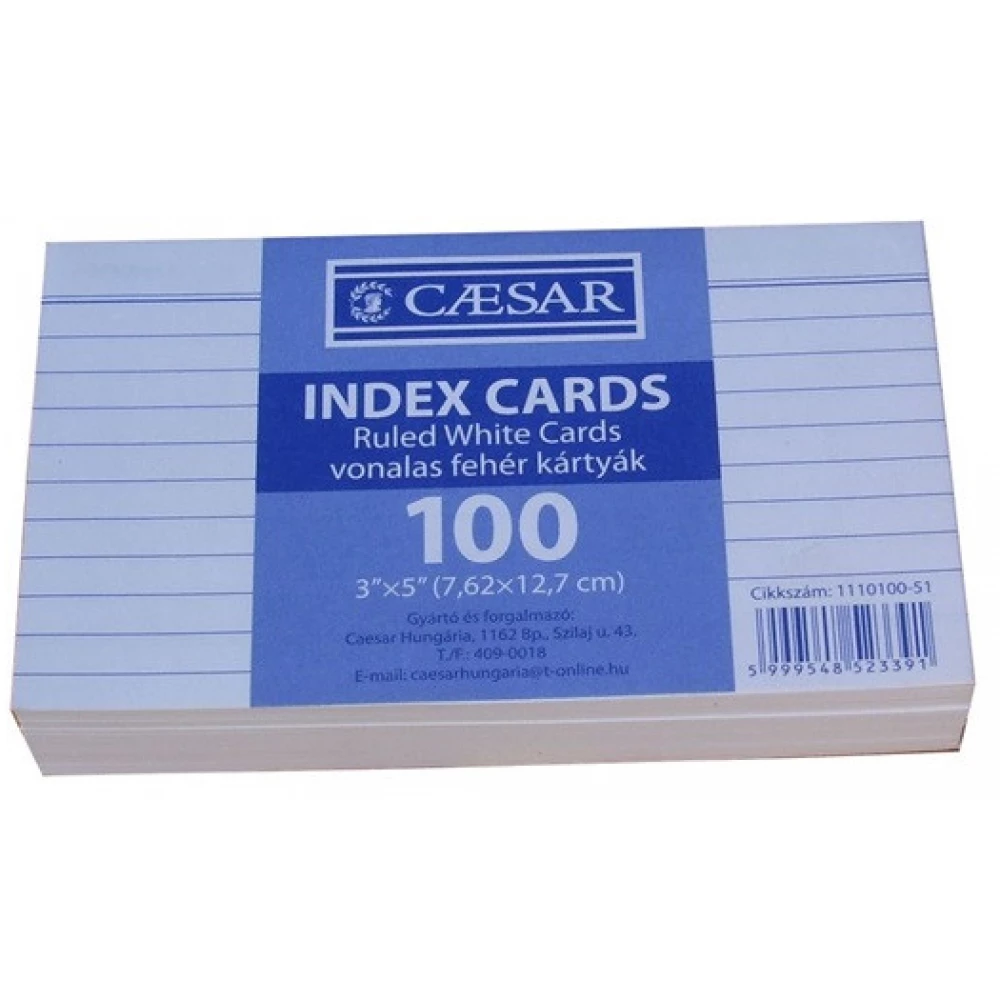 Indexkártya vonalas 100db/cs
