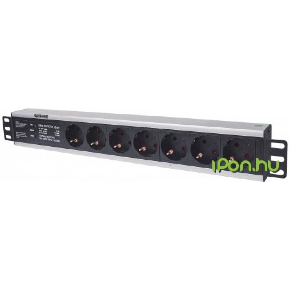 INTELLINET 19" 1.5U Rackmount 7-Way Power Strip 714006