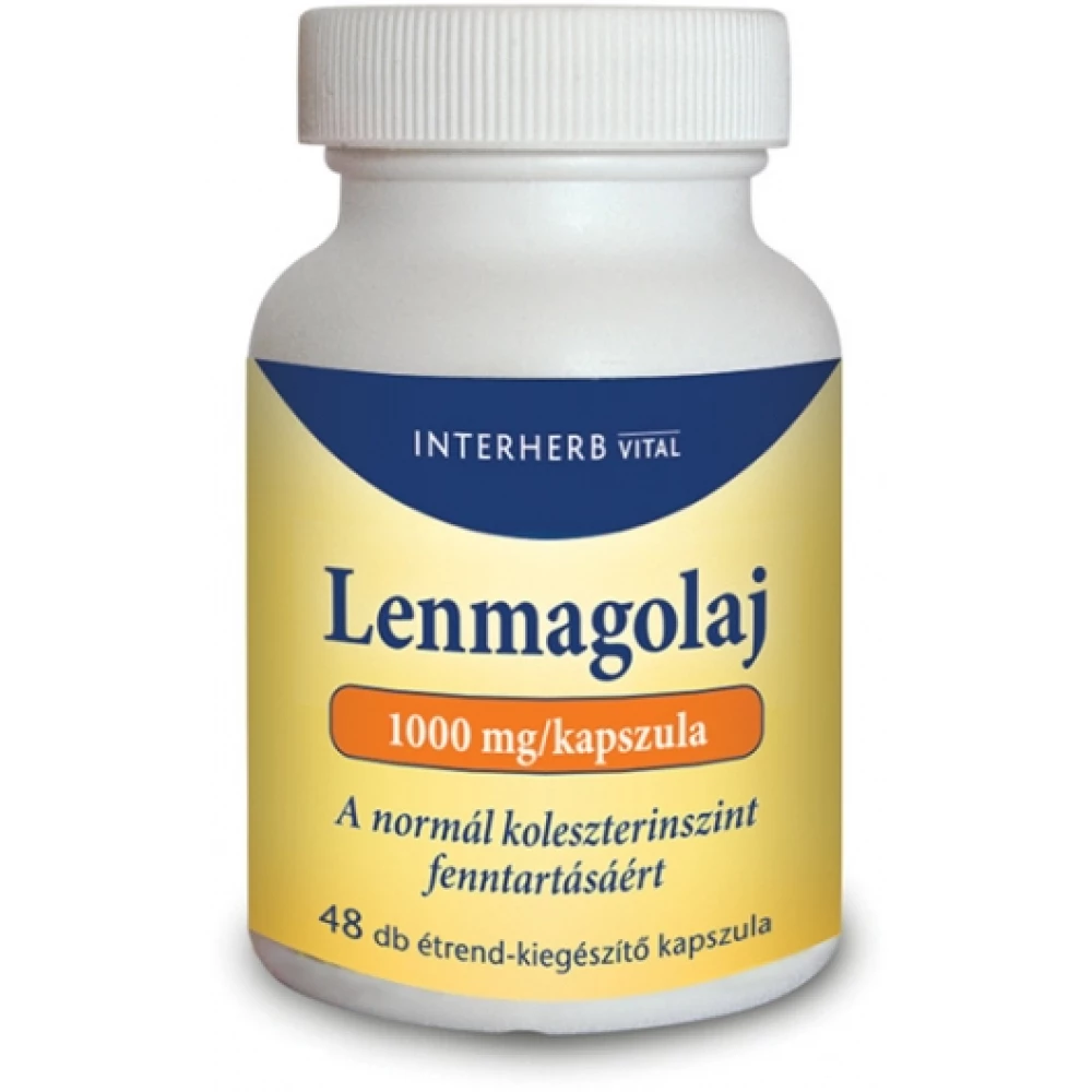 INTERHERB Interherb lenmagolaj 1000mg kapszula 48 db