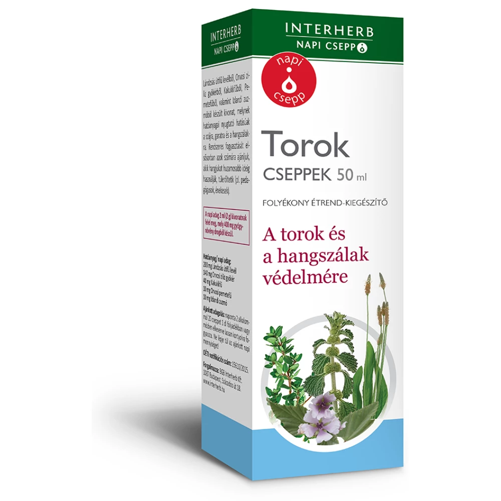 INTERHERB Interherb napi csepp torok cseppek 50 ml