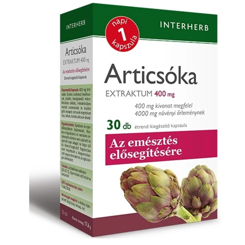 INTERHERB Interherb napi1 articsóka extraktum kapszula 30 db
