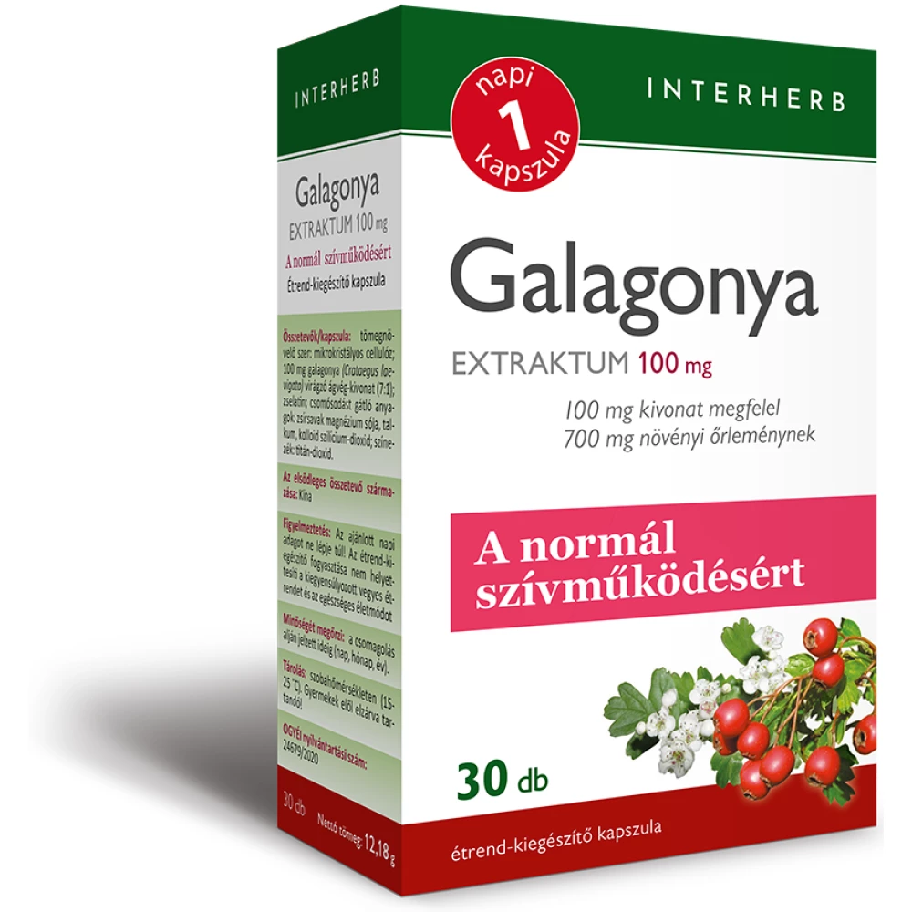 INTERHERB Interherb napi1 galagonya extraktum 30 db