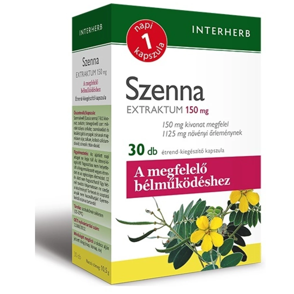 INTERHERB Interherb napi1 szenna extraktum kapszula 30 db