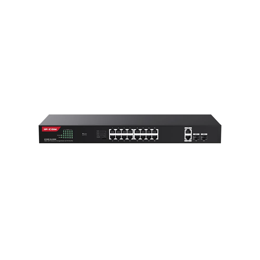 IP-COM G1120P-16-250W PoE Switch