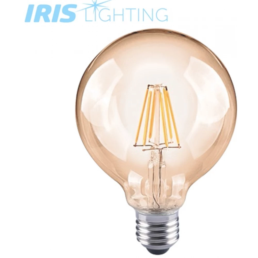 IRIS Filament Bulb Longtip E27 ST64 6W/2700K/540lm aranyszínű