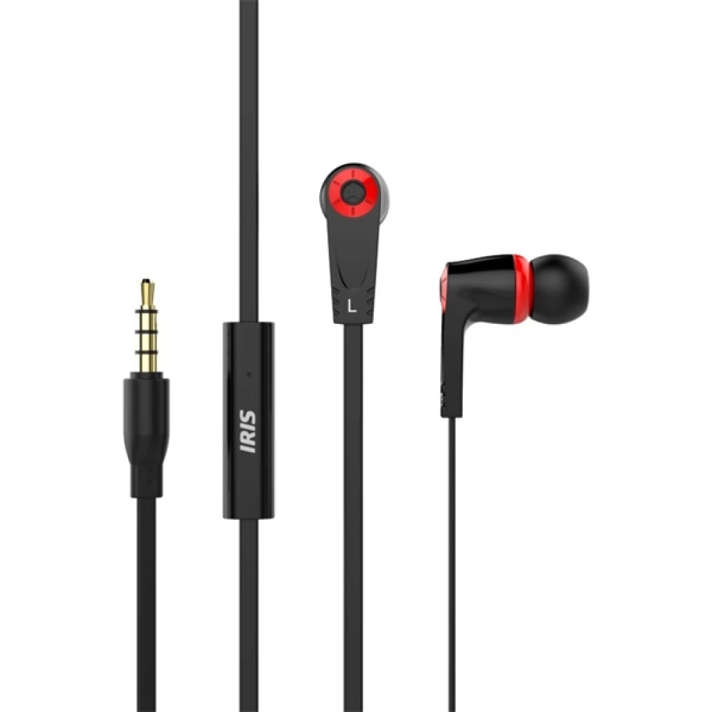 IRIS G-13 fekete mikrofonos fülhallgató