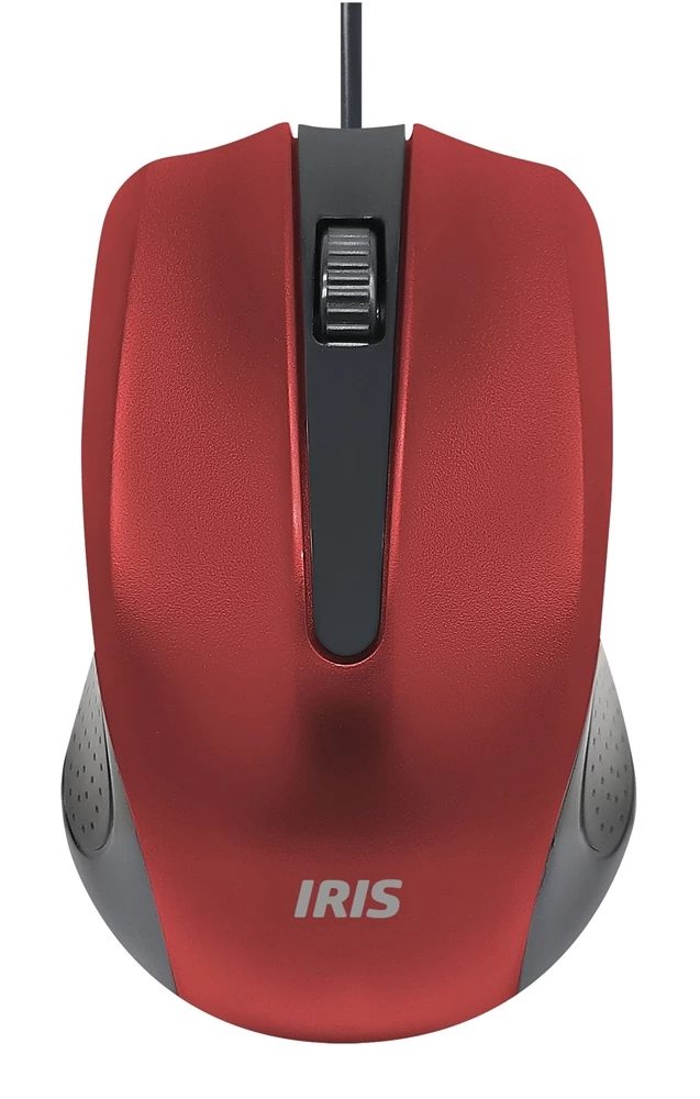 IRIS IOM861 vezetékes egér piros