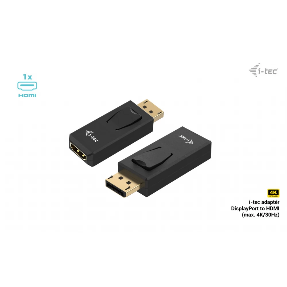 ITEC DisplayPort HDMI Átalakító Fekete 3cm DP2HDMI4K30HZ