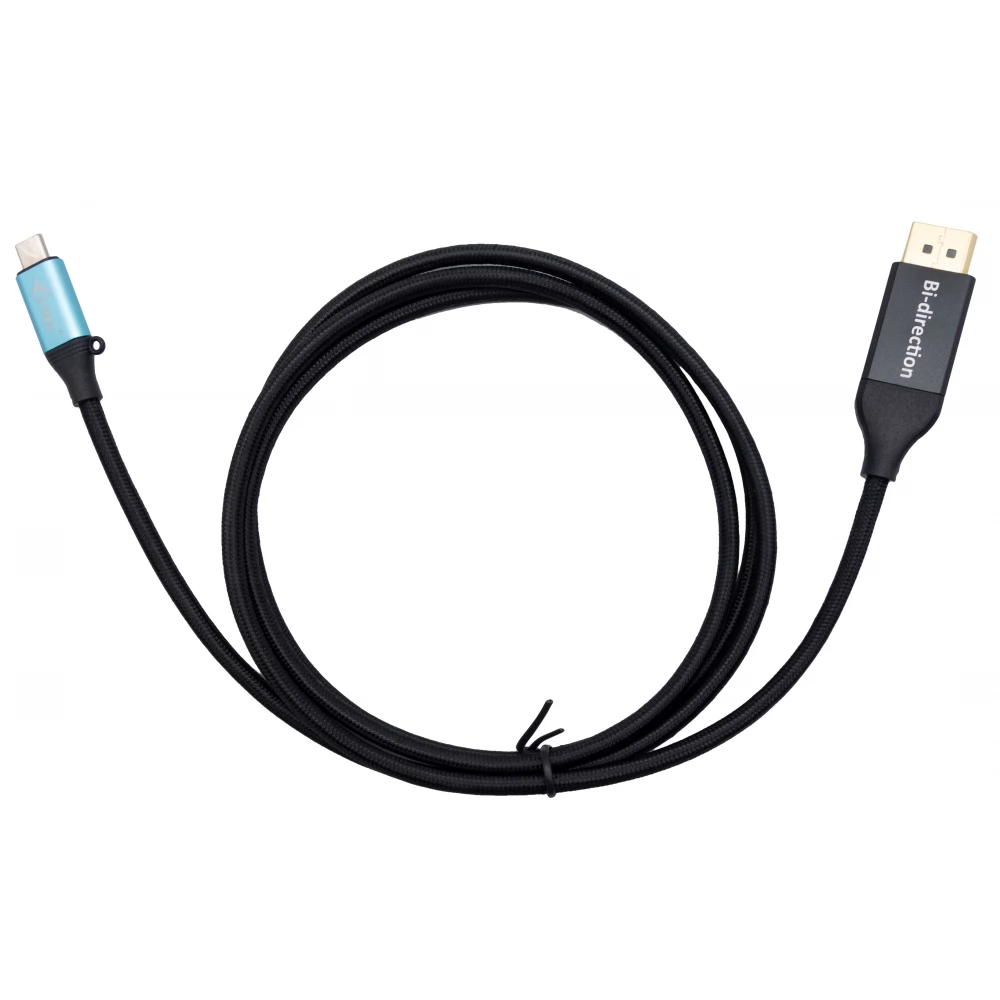 ITEC USB 3.1 Type C DisplayPort 2.0 Átalakító Fekete 1.5m C31CBLDP8KBIDIR