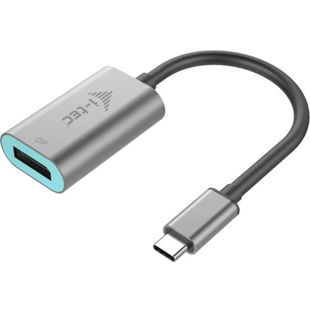 ITEC USB 3.1 Type C DisplayPort Átalakító Fekete-Szürke 5cm C31METALDP60HZ