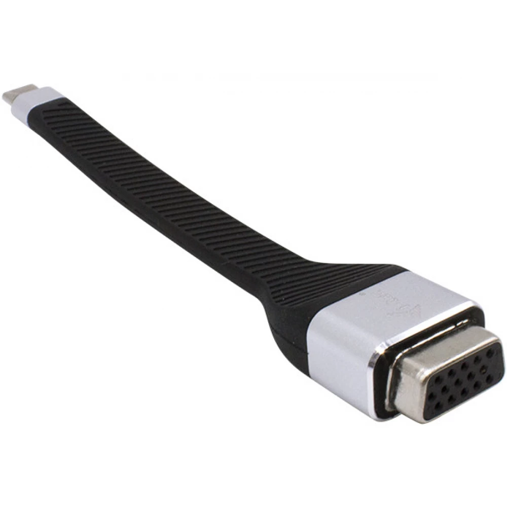 ITEC USB 3.1 Type C VGA/D-Sub Átalakító Fekete 10cm C31FLATVGA60HZ