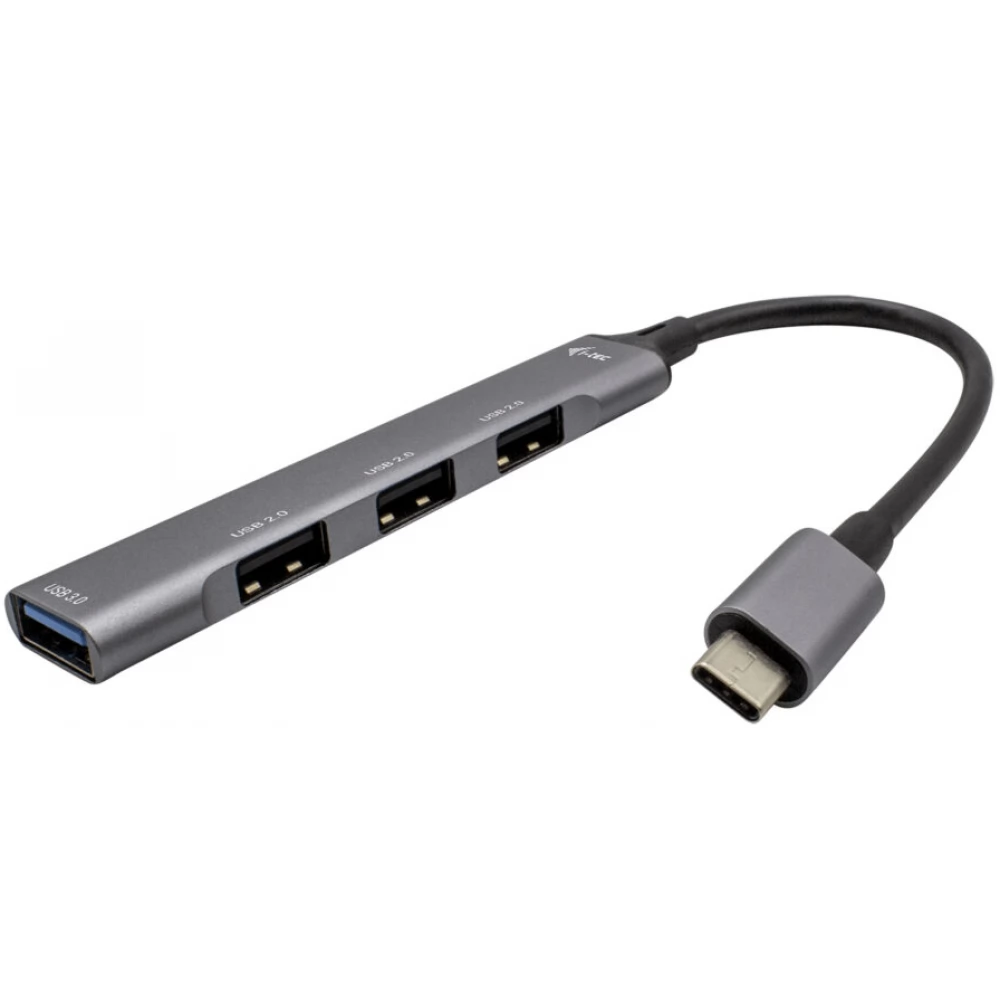 ITEC USB-C Metal HUB 1x USB 3.0 + 3x USB 2.0