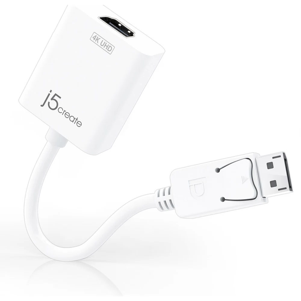 J5CREATE DisplayPort 1.2/1.2a HDMI Átalakító Fehér 5cm JDA158