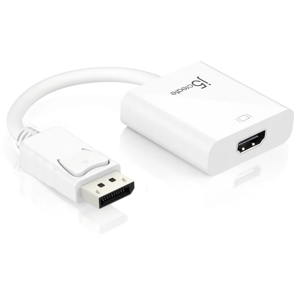J5CREATE DisplayPort HDMI Átalakító Fehér 5cm JDA154