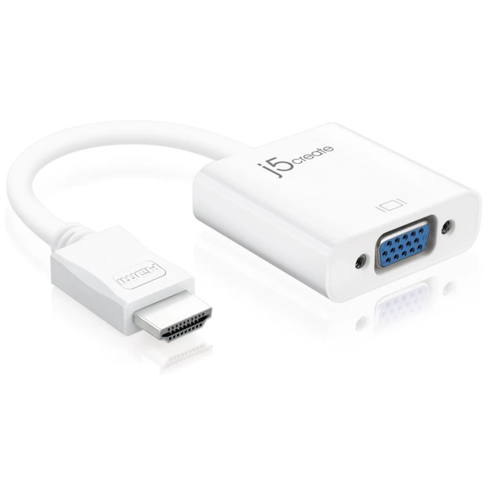 J5CREATE HDMI VGA/D-Sub Átalakító Fehér 5cm JDA213