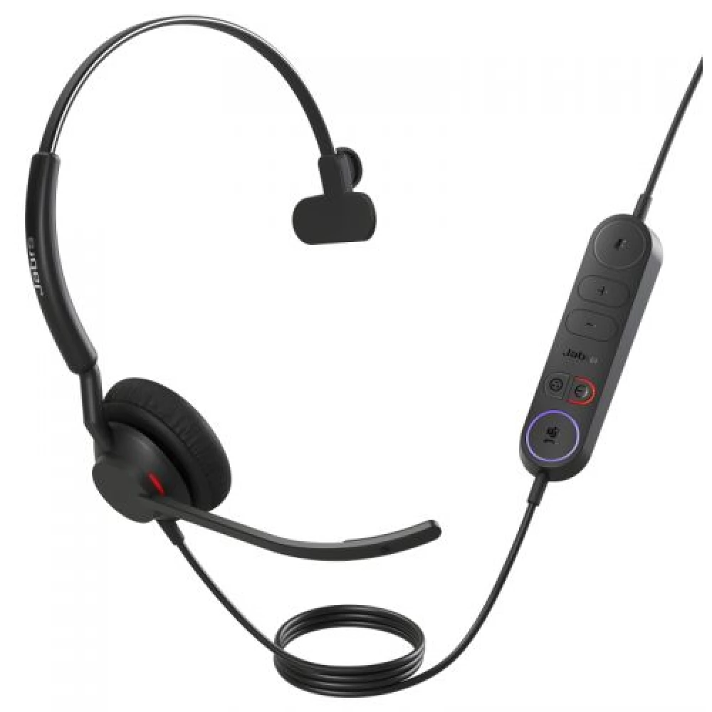 JABRA Engage 40 Inline Link Mono USB-A MS fekete