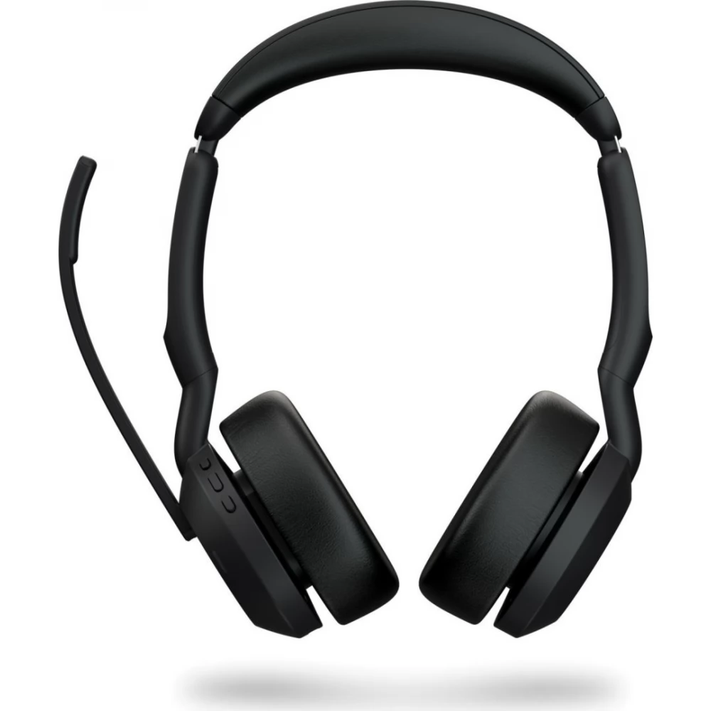 JABRA Evolve2 55 MS Stereo Link380a vezeték nélküli Bluetooth fejhallgatóval fekete