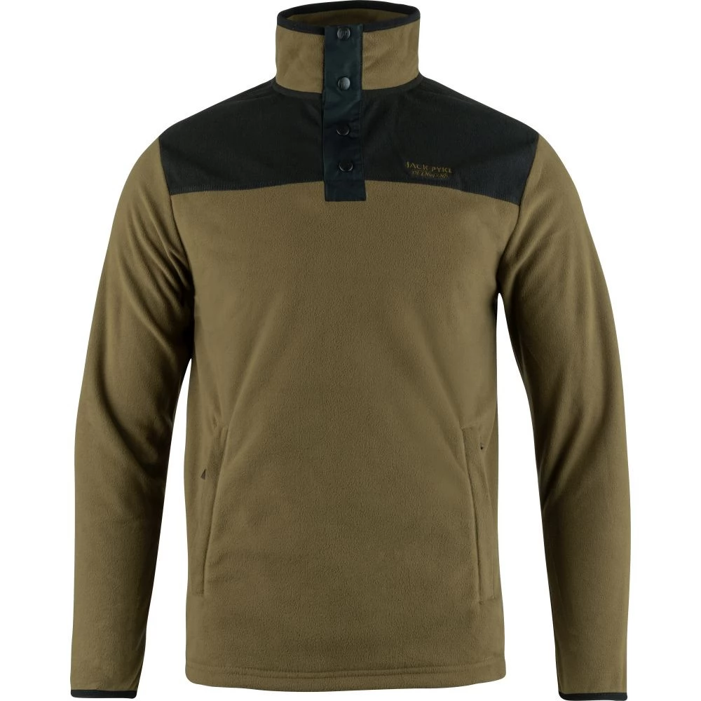 JACK PYKE Snap Neck thermo pulóver mustár M