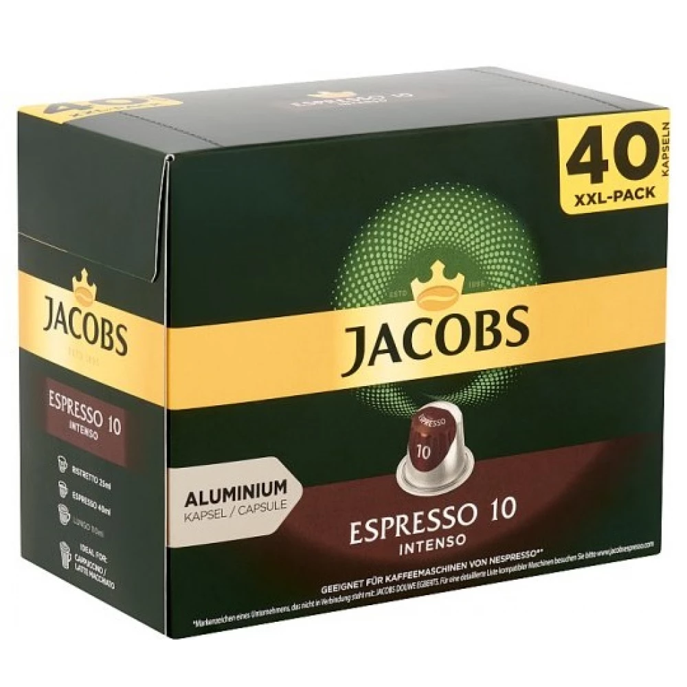 JACOBS Espresso 10 Intenso Nespresso kompatibilis kávékapszula 40 db
