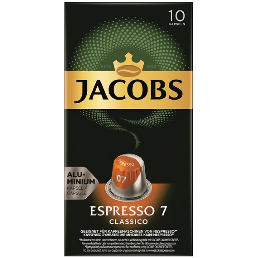 JACOBS Espresso 7 Classico Nespresso kompatibilis kávékapszula 10 db