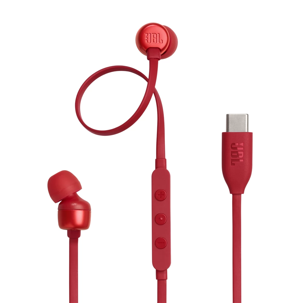 JBL T 310 C USB-C piros