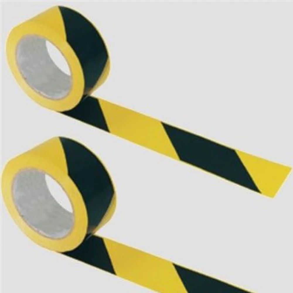 Jelzőszalag 200 méter 7 cm széles sárga -fekete