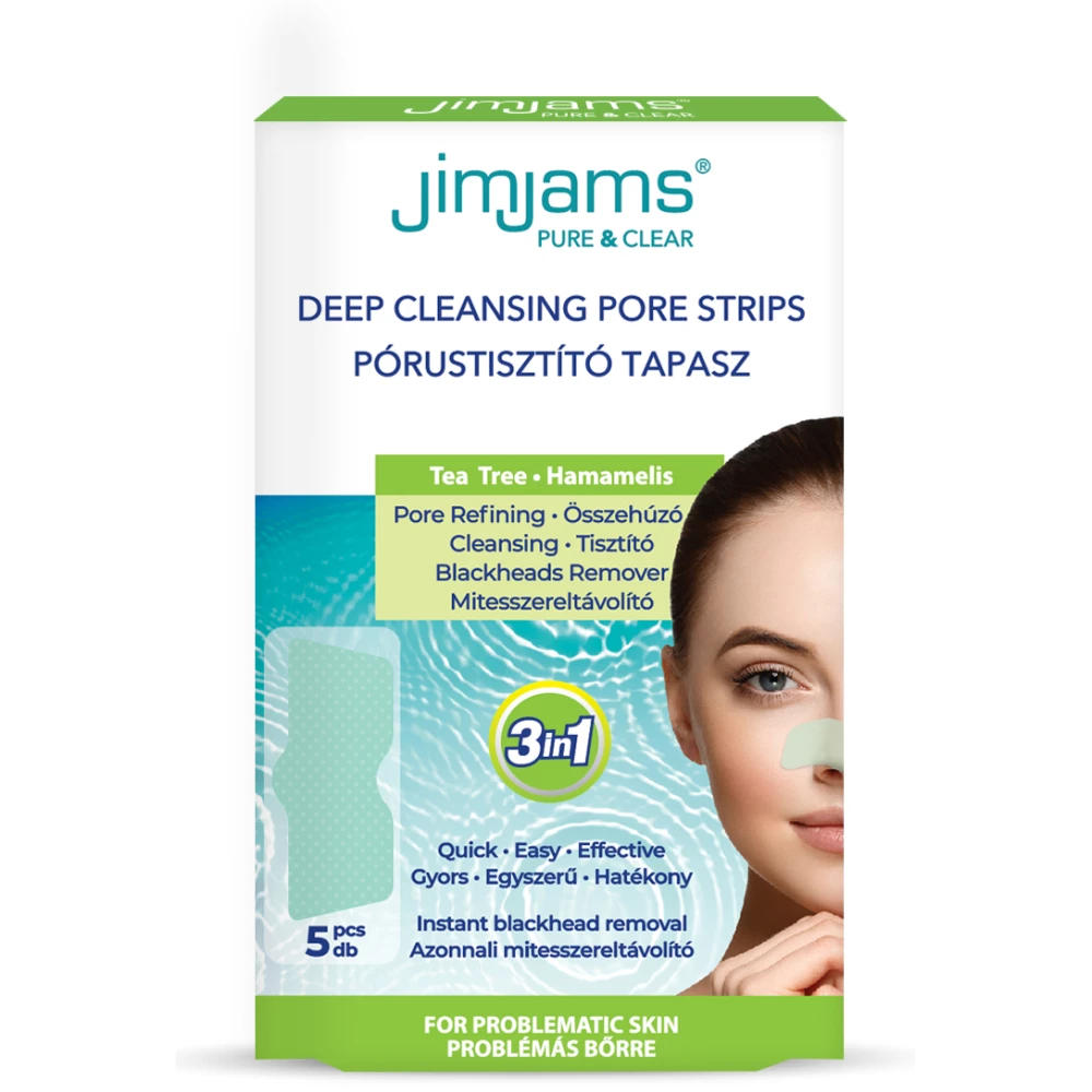 JIMJAMS Jimjams pure & clear pórustisztító tapasz 5 db