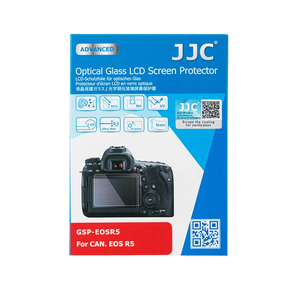 JJC Optical Glass Screen Protector for Canon EOS R5