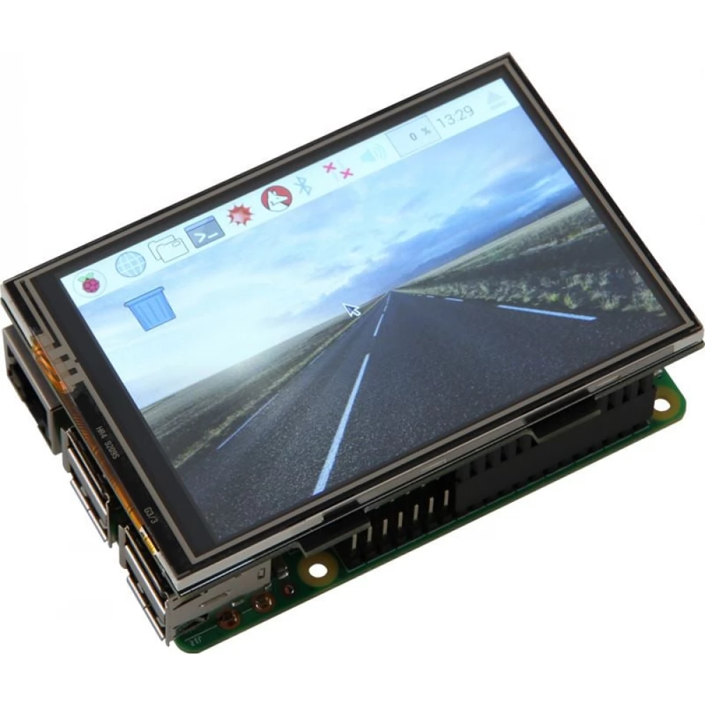 JOY-IT Raspberry Pi 3.5" LCD kijelző fekete