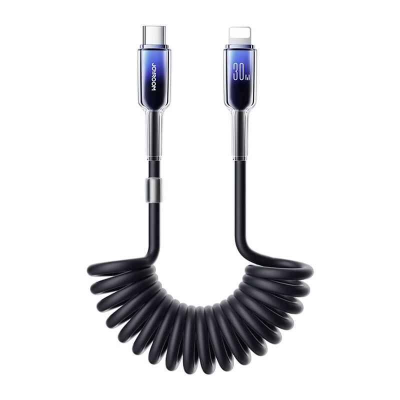JOYROOM USB 2.0 Type C Lightning Töltő/adat Fekete 1.5m S-A43 C-L