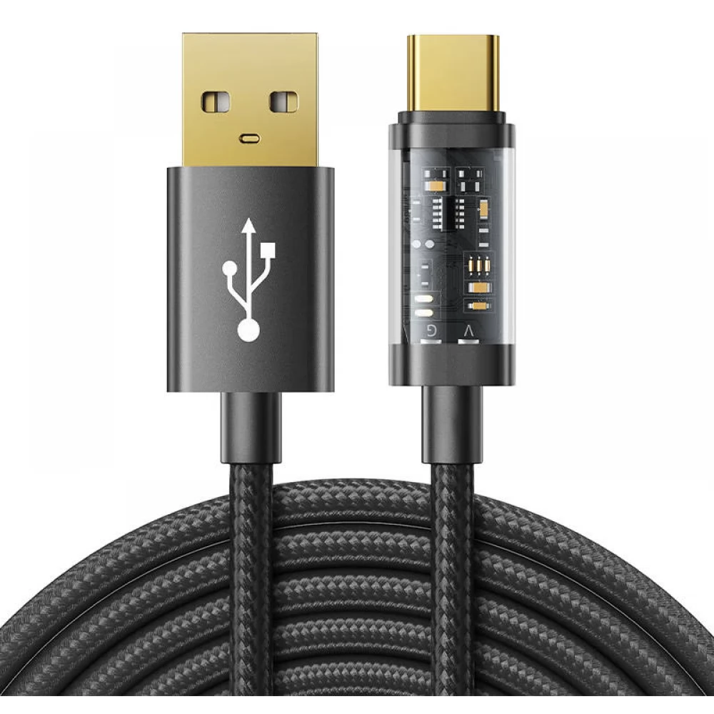 JOYROOM USB 2.0 Type C Átalakító Fekete 1.2m 6941237196385