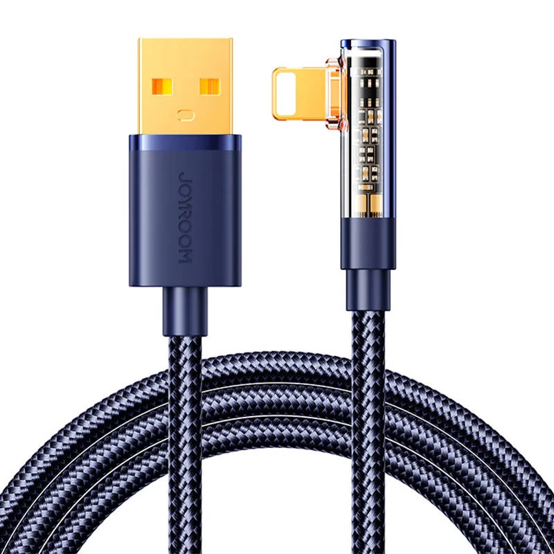 JOYROOM USB Lightning Töltő/adat Kék 1.2m 6956116725815