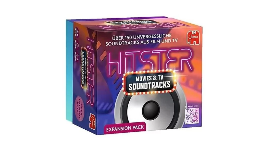 JUMBO TOYS Hitster: Movies & TV Soundtracks társasjáték kiegészítő NÉMET nyelvű