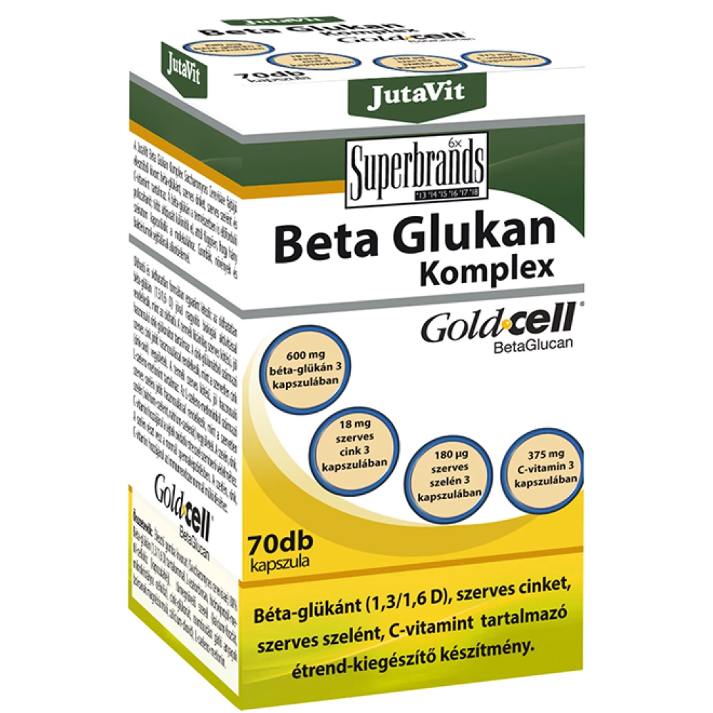 Jutavit beta glukan komplex kapszula 70 db