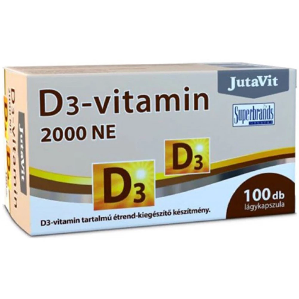 Jutavit d3 vitamin 2000 NE lágykapszula 100 db