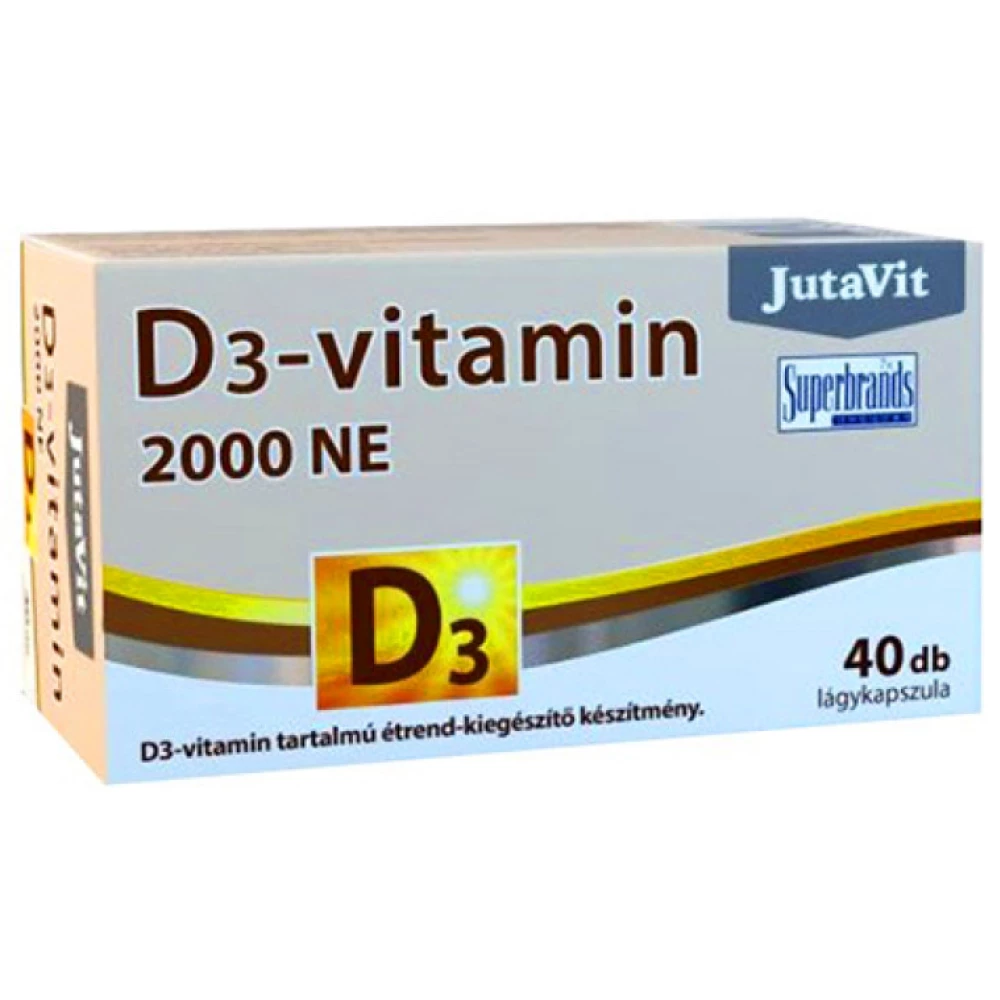 Jutavit d3 vitamin 2000 NE lágykapszula 40 db